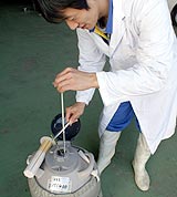 精液ストロー 冷凍保存