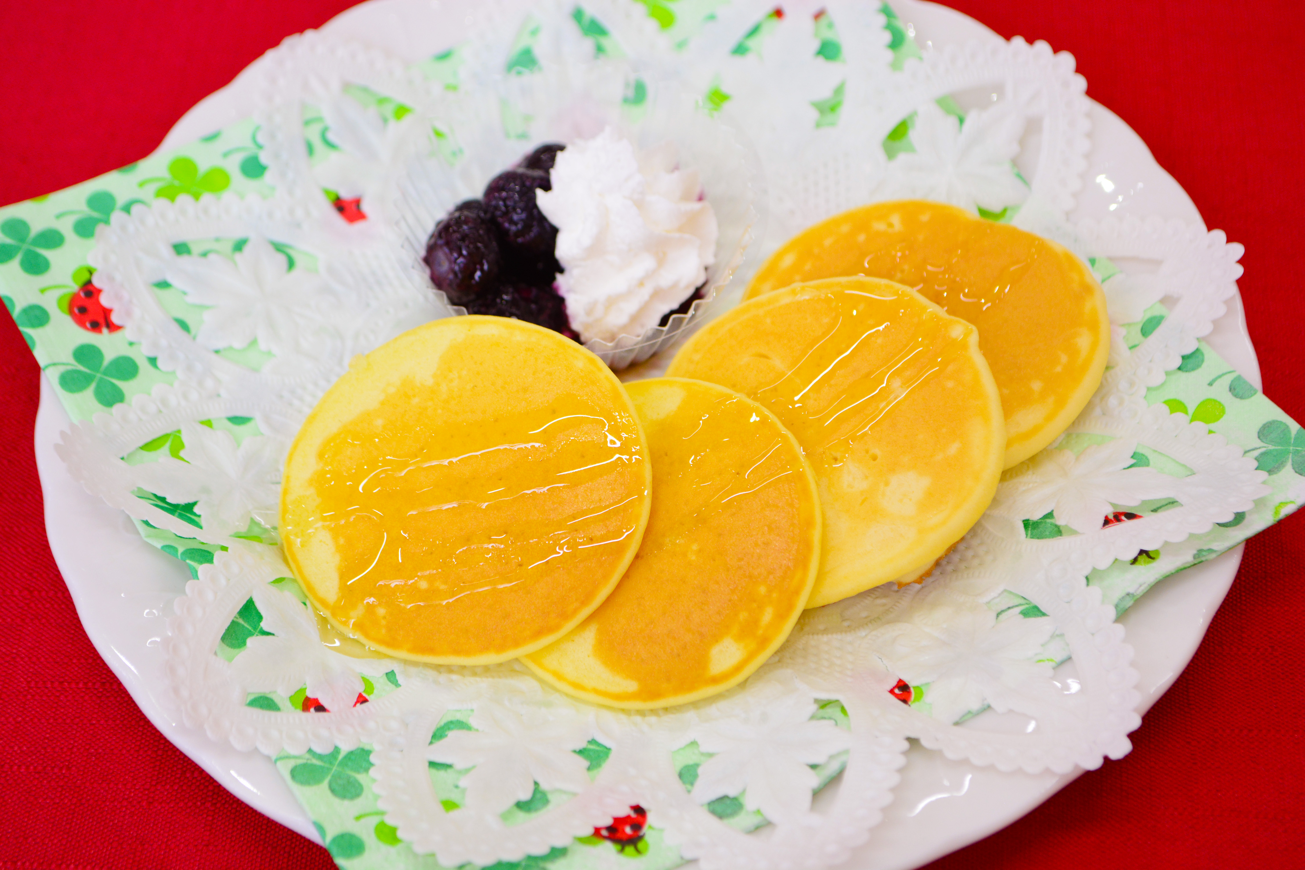 こめ粉のプチパンケーキ