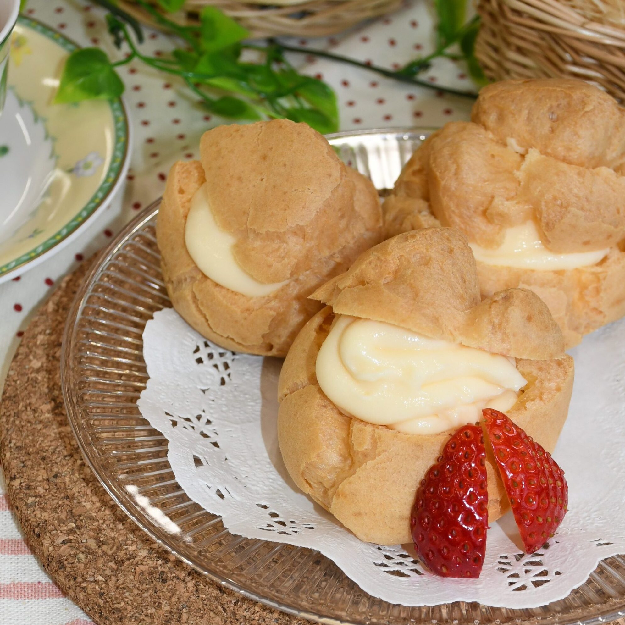 米粉で作るシュークリーム