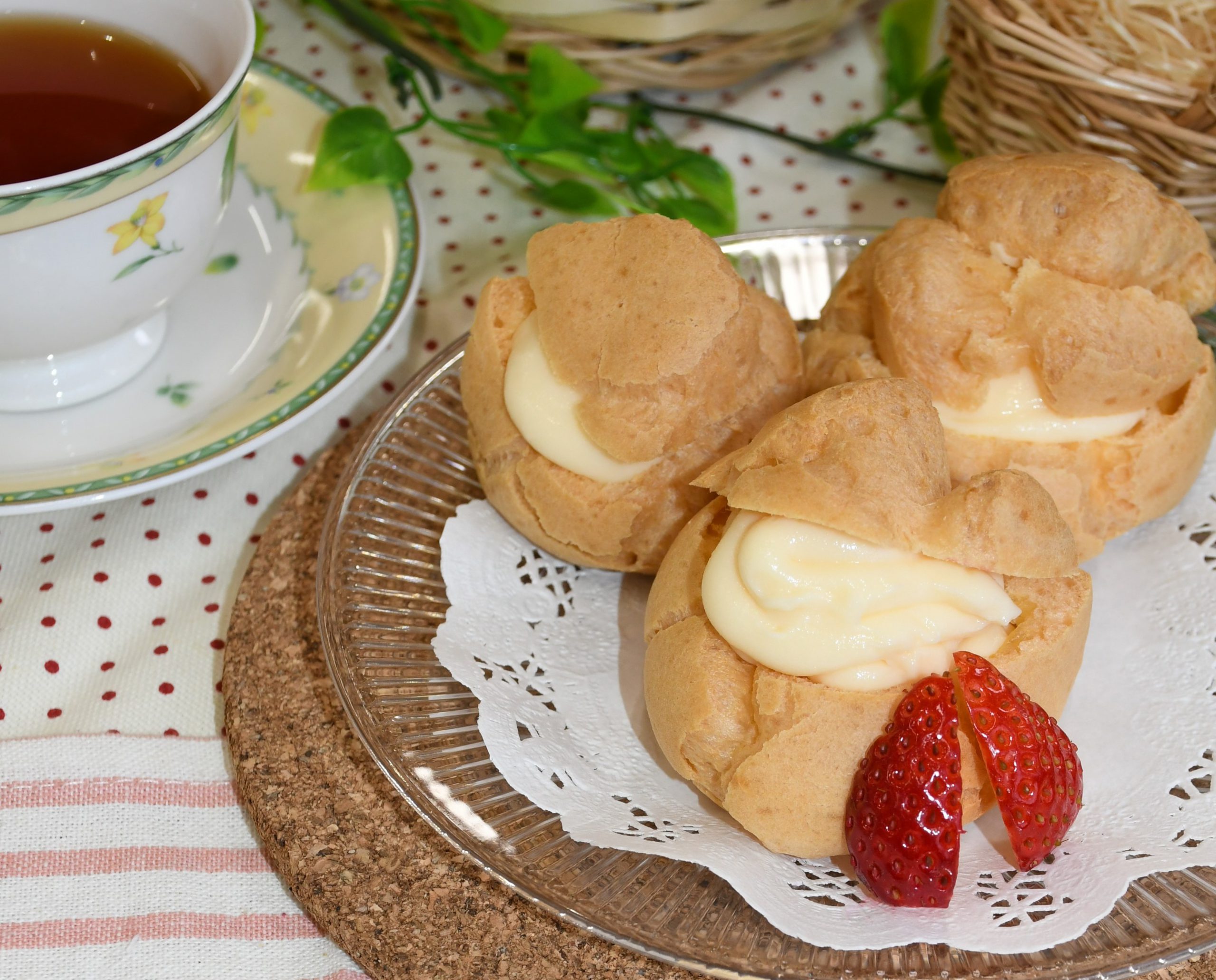 米粉で作るシュークリーム