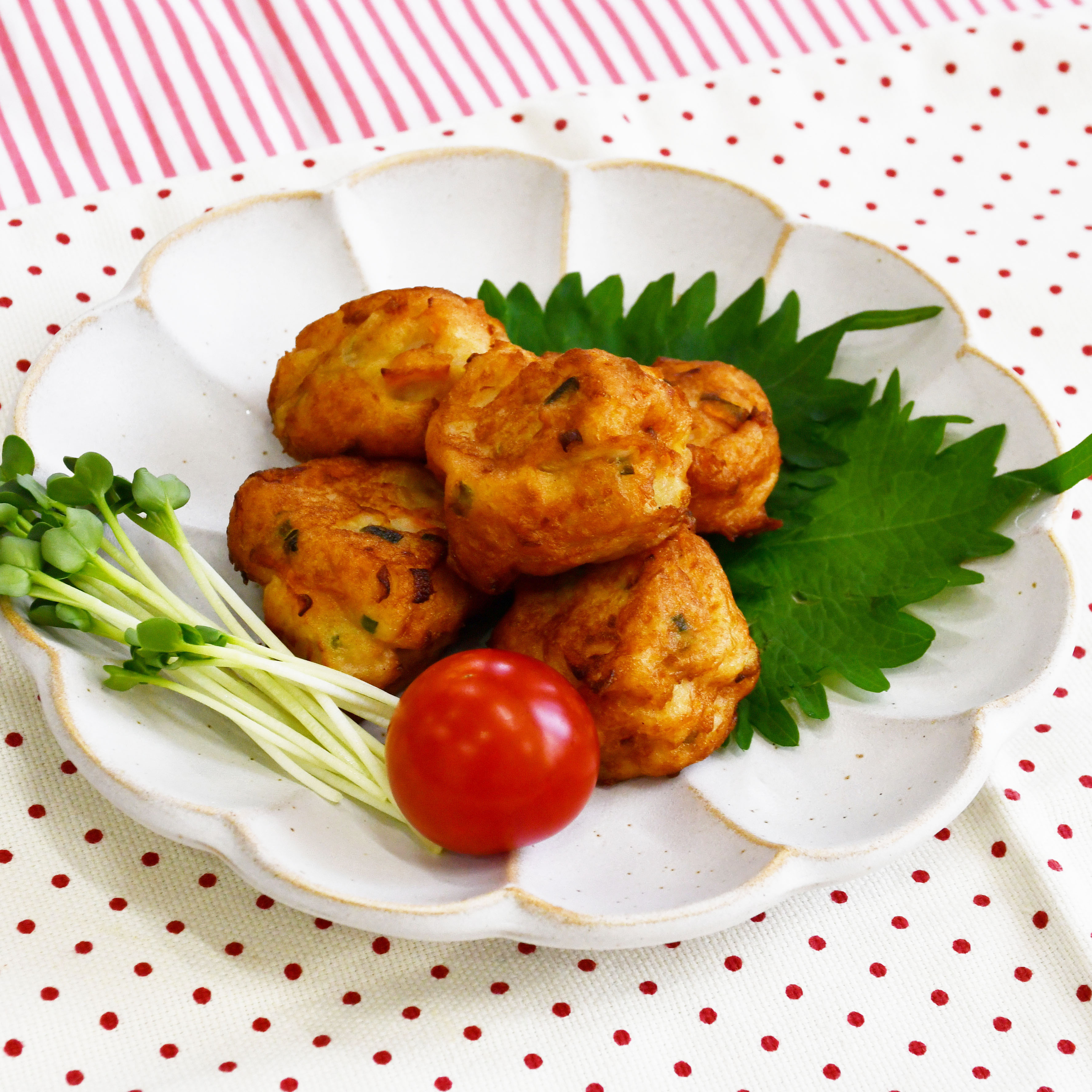 はんぺんとお豆腐のふわとろ揚げ