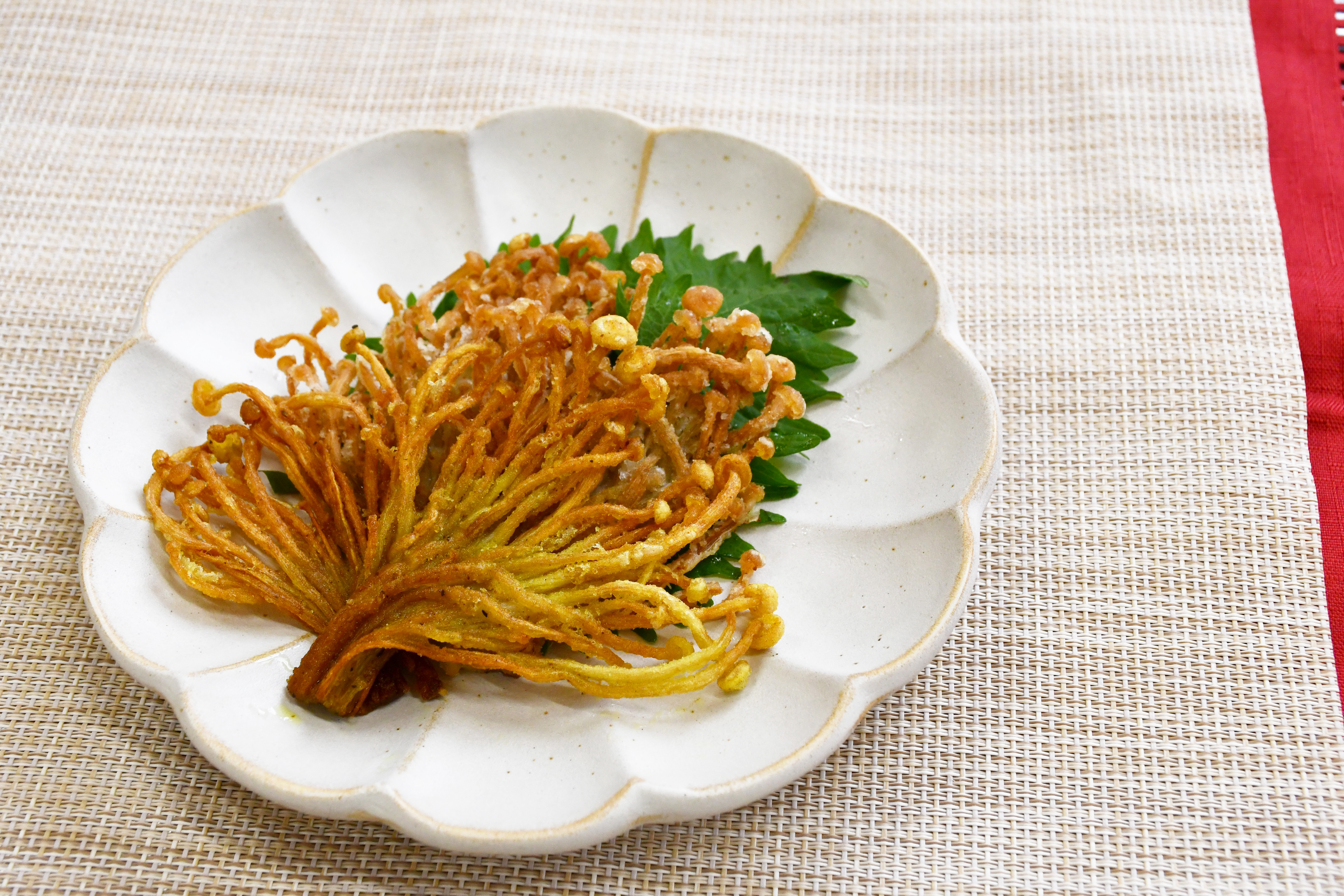 米粉でえのき焼き