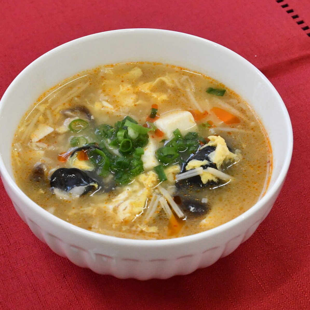 米粉で酸辣湯