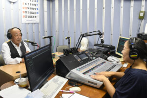 「国消国産」をPRする松川組合長㊧