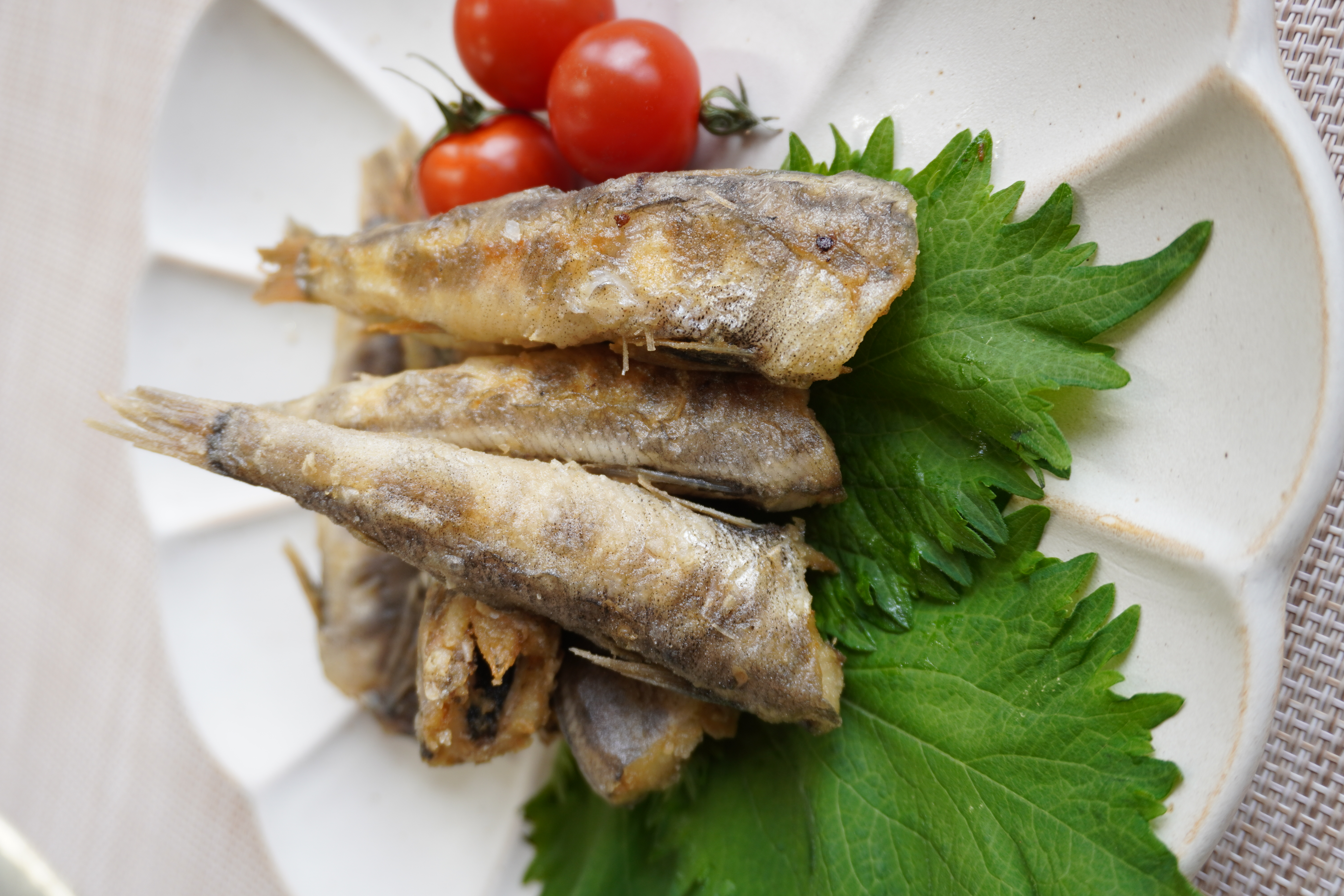 米粉でメヒカリのからあげ